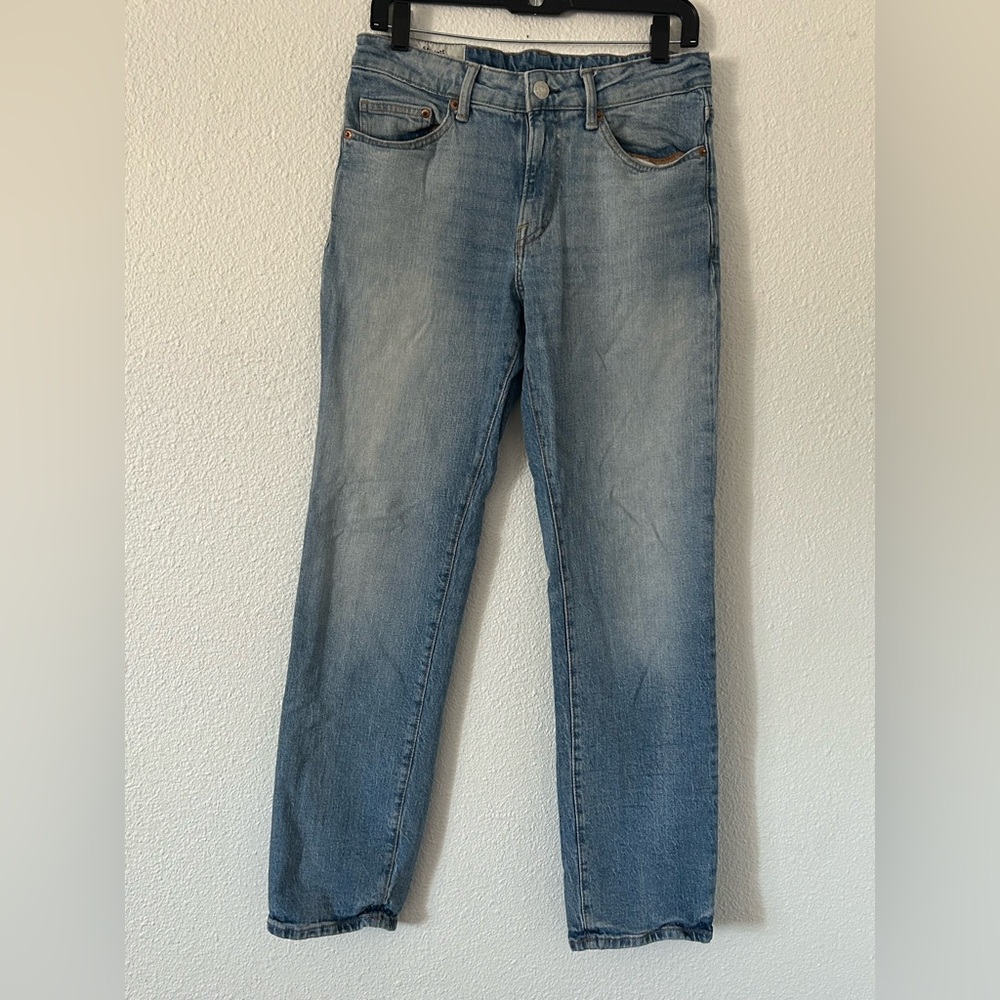 H&m mens straight regular fit light wash jeans sz 29x32